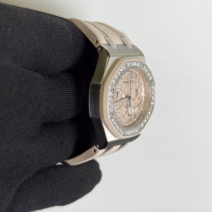 Audemars Piguet Royal Oak Offshore 37mm Pink Dial Watch Ref# 26048SK.ZZ.D082CA.01