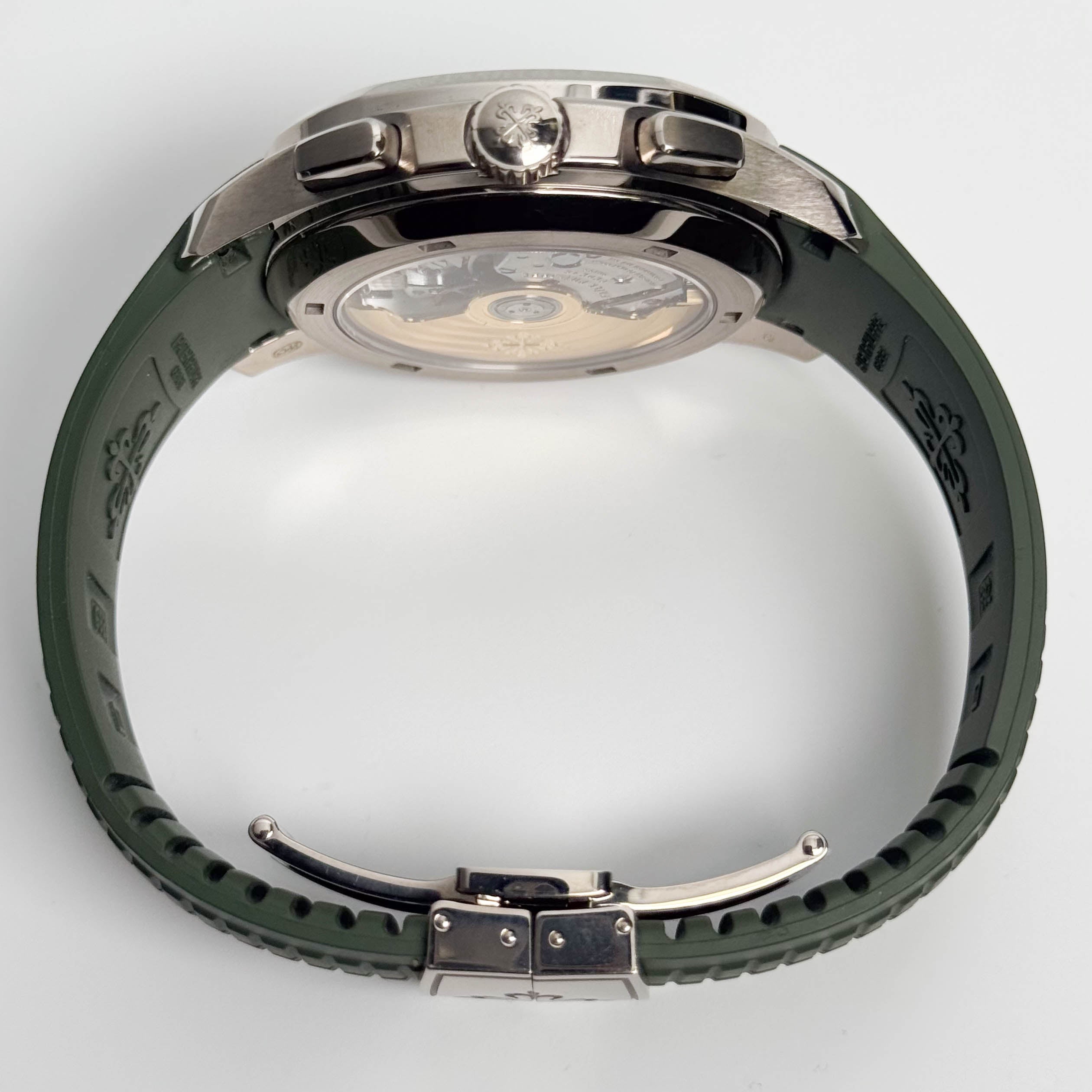 Patek Philippe Aquanaut 42mm Green Dial Watch Ref# 5968G-010
