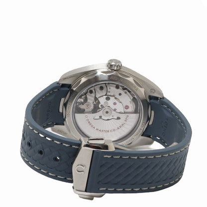 Omega Mens Aqua Terra Stainless Steel 41mm Blue Stick Dial Watch Reference# 220.12.41.21.03.005 - Happy Jewelers Fine Jewelry Lifetime Warranty