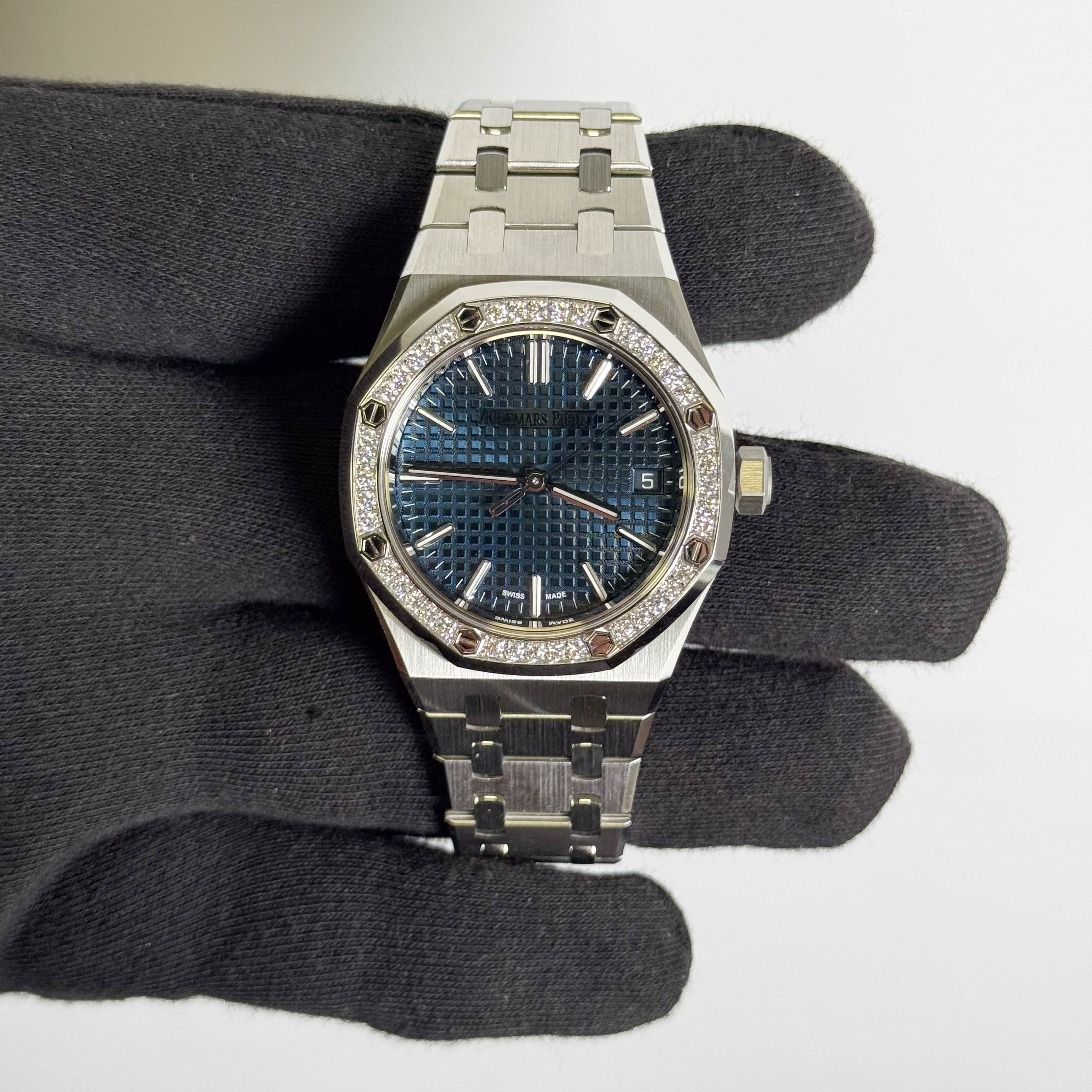 Audemars Piguet Royal Oak 37mm Blue Dial Watch Ref# 15551ST.ZZ.1356ST.02