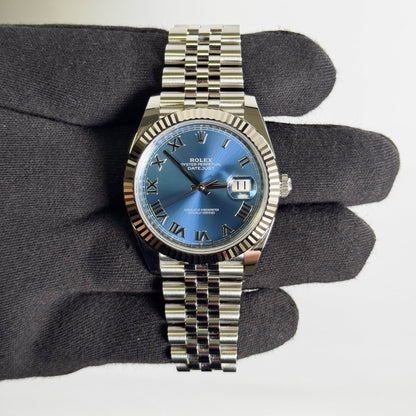 Rolex Datejust 41mm White Dial Watch Ref# 126334