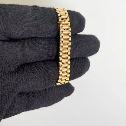 Rolex Datejust 26mm Aftermarket Champagne Diamond Dial Watch Ref# 6917