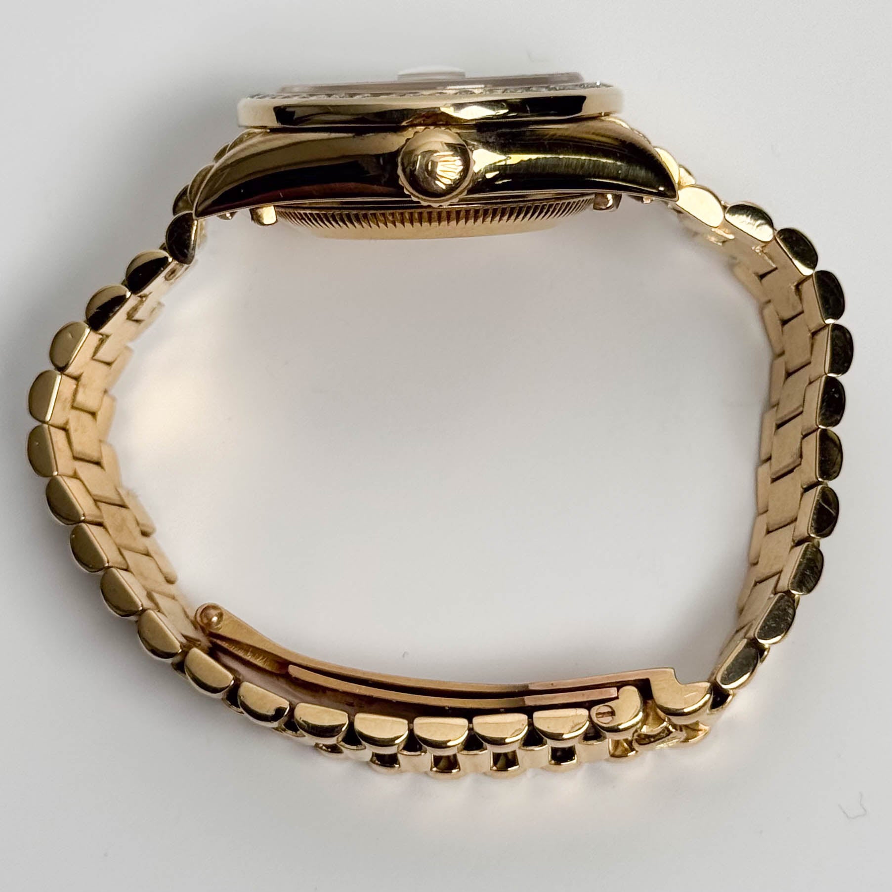 Rolex Datejust 26mm Aftermarket Champagne Diamond Dial Watch Ref# 6917