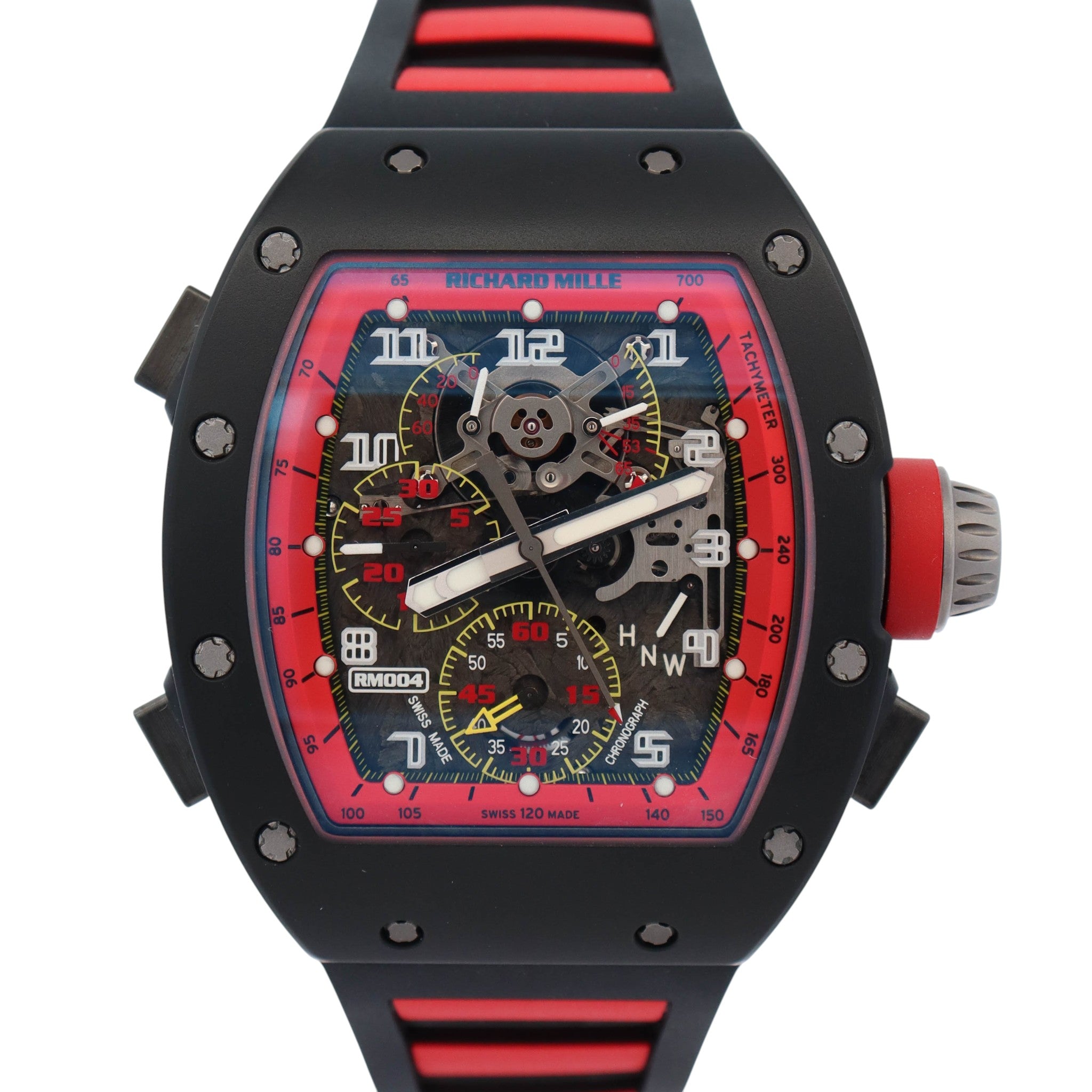 【中古】シャープ RG-H100-R [レッド] Richard Mille RM004 42mm Openwork Dial Watch Ref# RM004 – Happy