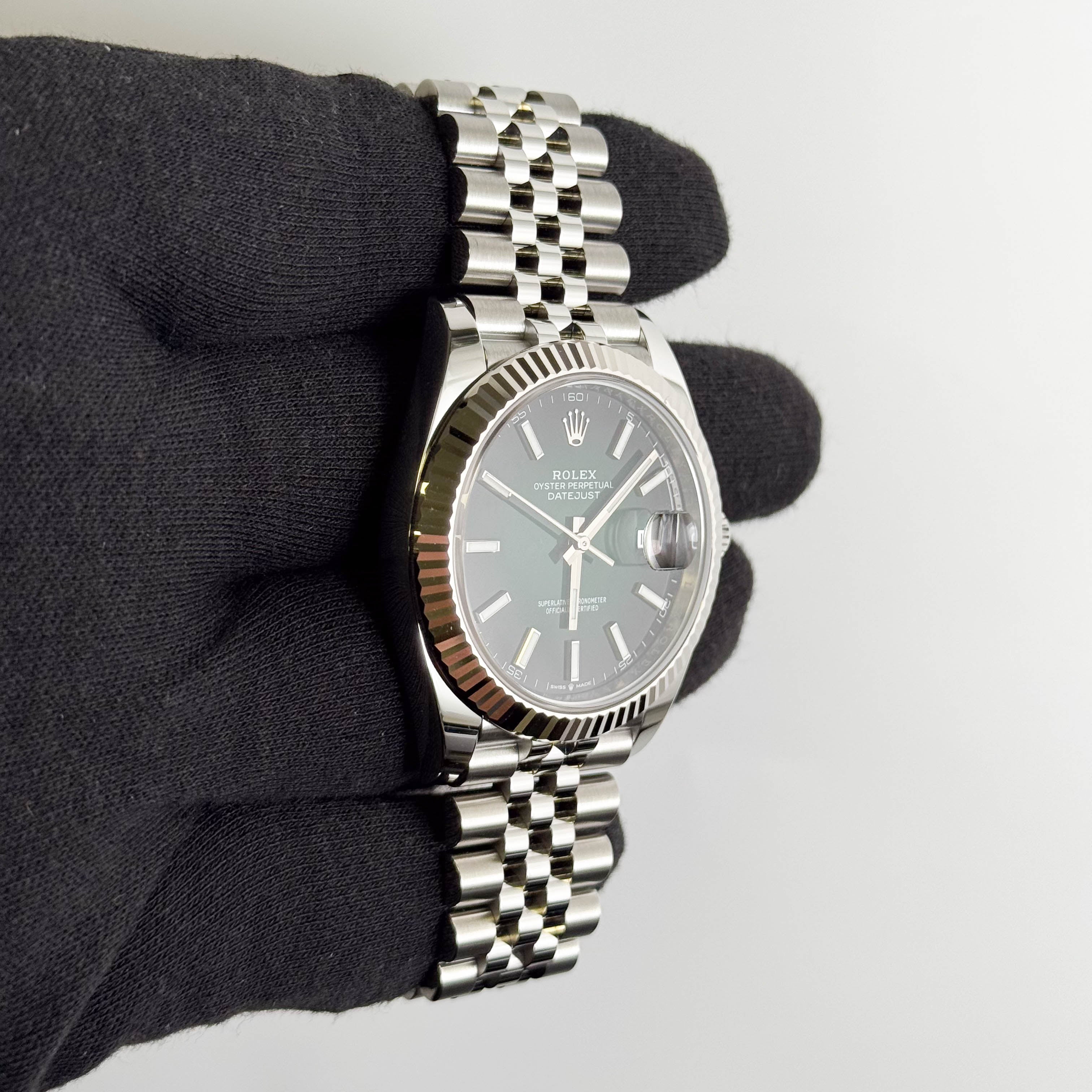 Rolex Datejust 41mm Ombre Green Dial Watch Ref# 126334