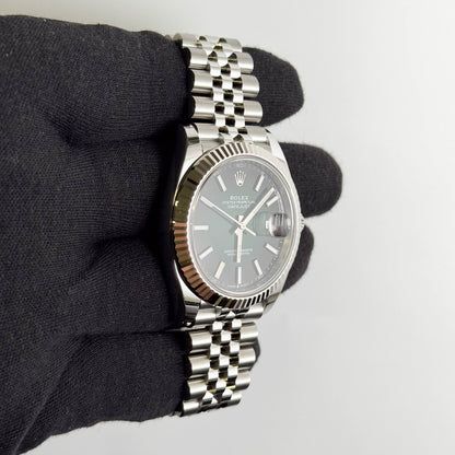 Rolex Datejust 41mm Ombre Green Dial Watch Ref# 126334