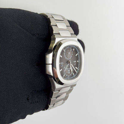 Patek Philippe Nautilus 40.5mm Grey Dial Watch Ref# 5990/1A-001 - Happy Jewelers Fine Jewelry Lifetime Warranty