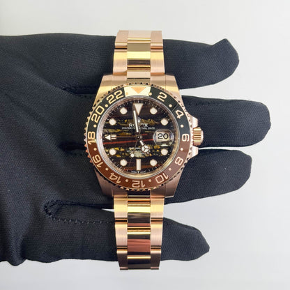 Rolex GMT-Master II 40mm "Tiger Iron" Dial Watch Ref# 126715CHNR - Happy Jewelers Fine Jewelry Lifetime Warranty