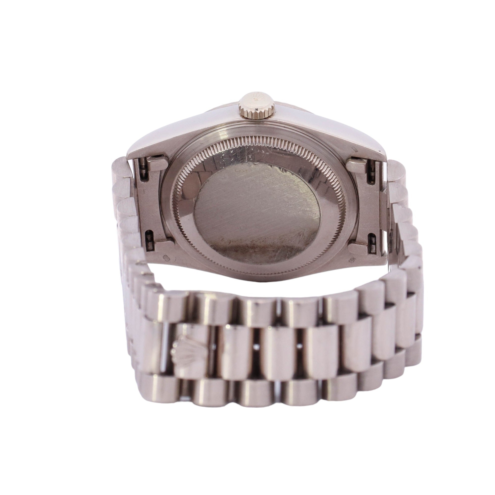 Rolex Day-Date White Gold 36mm Blue Myriad Diamond Dial Watch Reference# 18239 - Happy Jewelers Fine Jewelry Lifetime Warranty