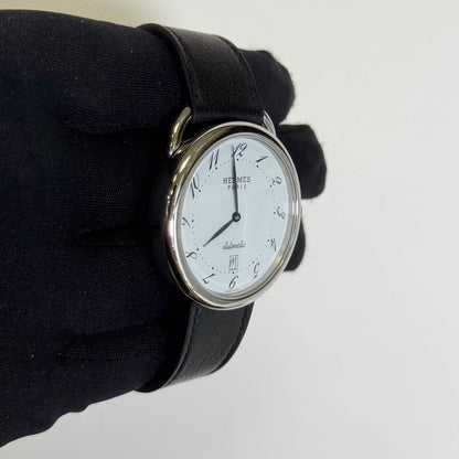 Hermes Arceau 41mm White Dial Watch Ref# AR4.810 - Happy Jewelers Fine Jewelry Lifetime Warranty