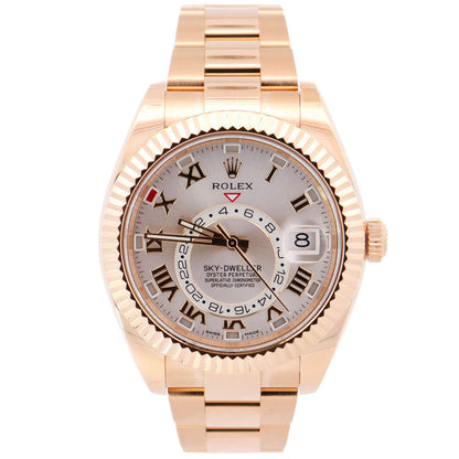 Rolex Sky-Dweller 42mm Silver Dial Watch Ref# 326938 - Happy Jewelers Fine Jewelry Lifetime Warranty