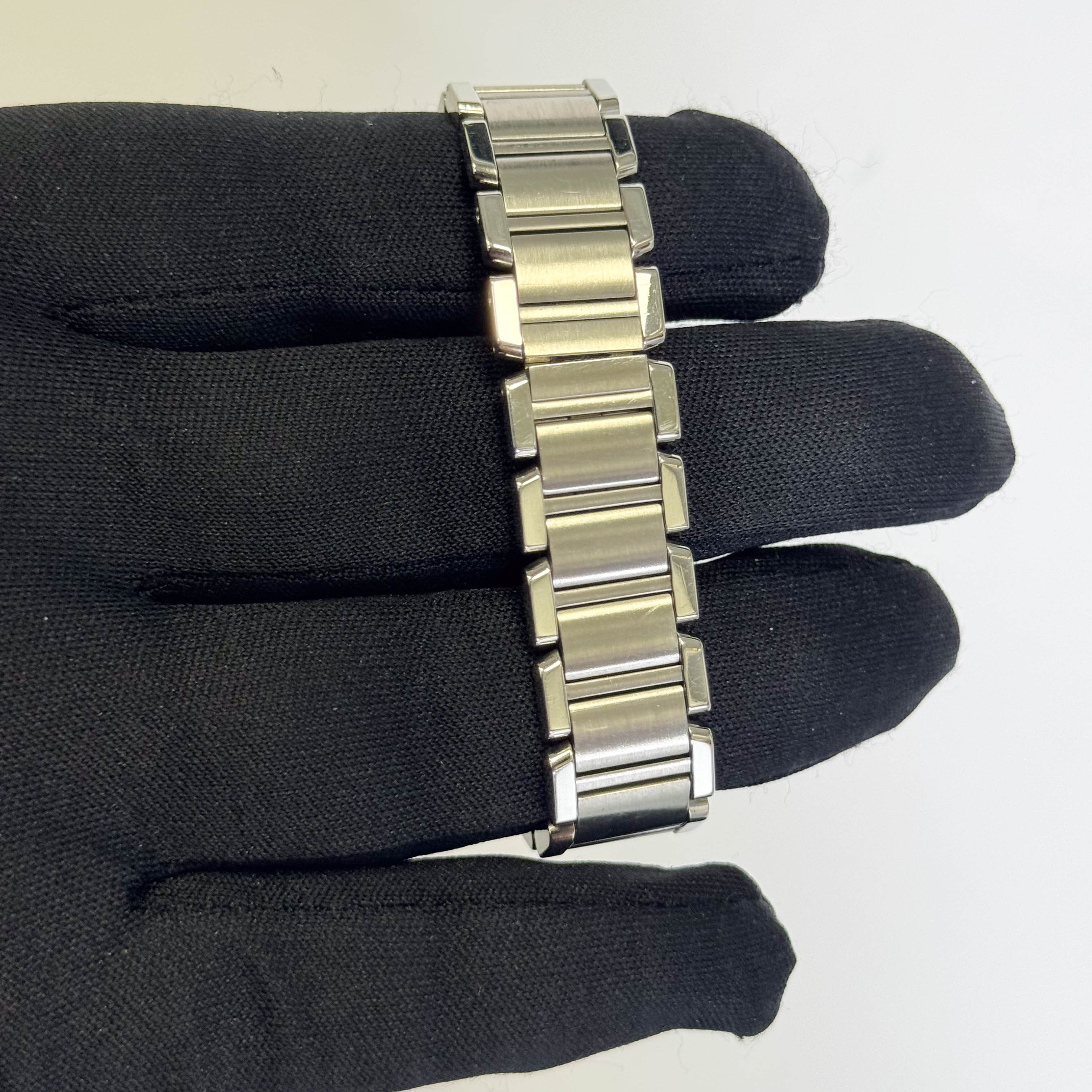 Cartier Tank Stainless Steel 20mm Ivory Dial Watch Ref# W51008Q3 - Happy Jewelers Fine Jewelry Lifetime Warranty