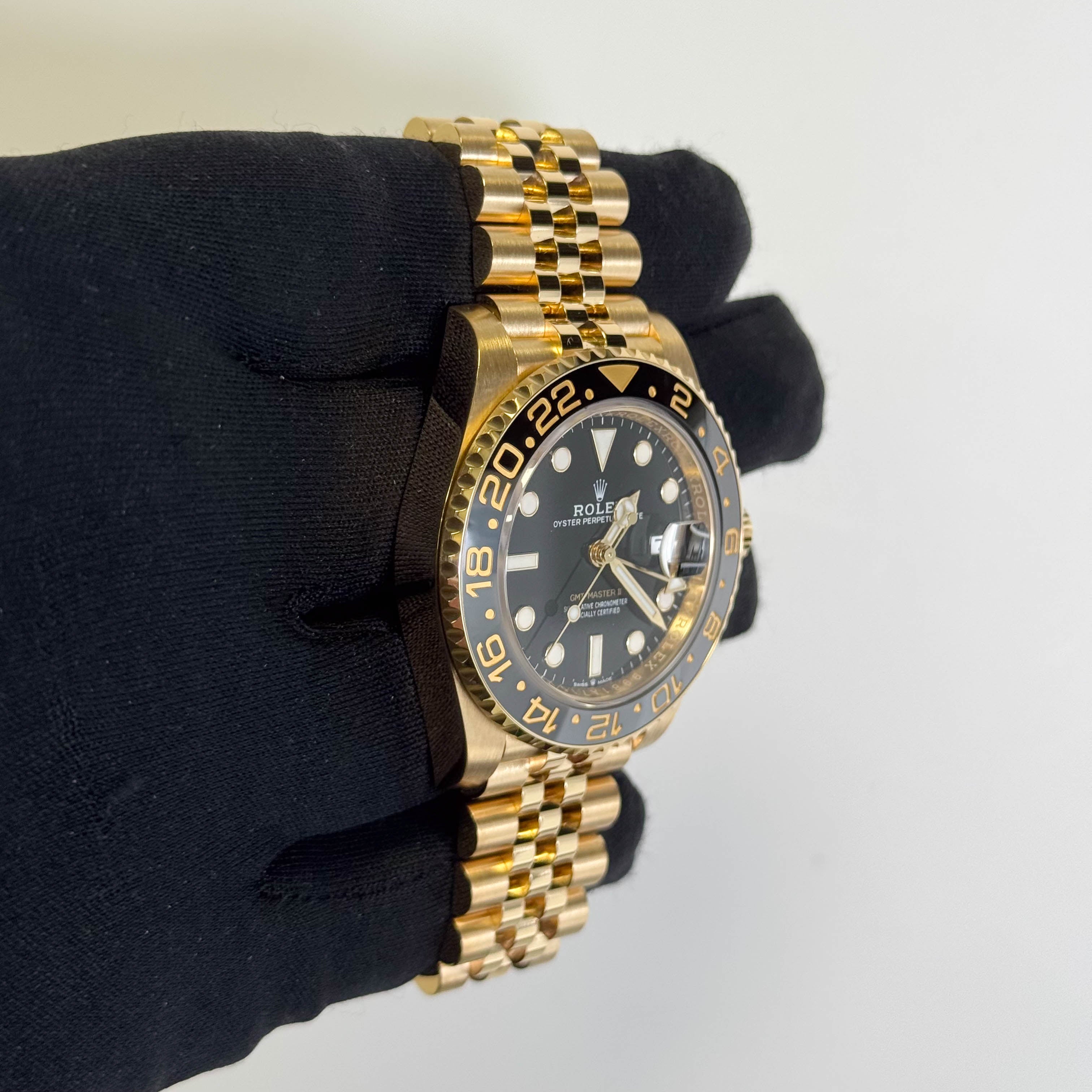 Rolex GMT-Master II 40mm Black Dial Watch Ref# 126718GRNR