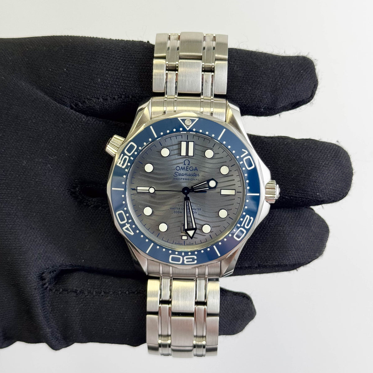 Omega Seamaster Diver 300m 42mm Blue Dial Watch Ref# 210.30.42.20.06.001 - Happy Jewelers Fine Jewelry Lifetime Warranty