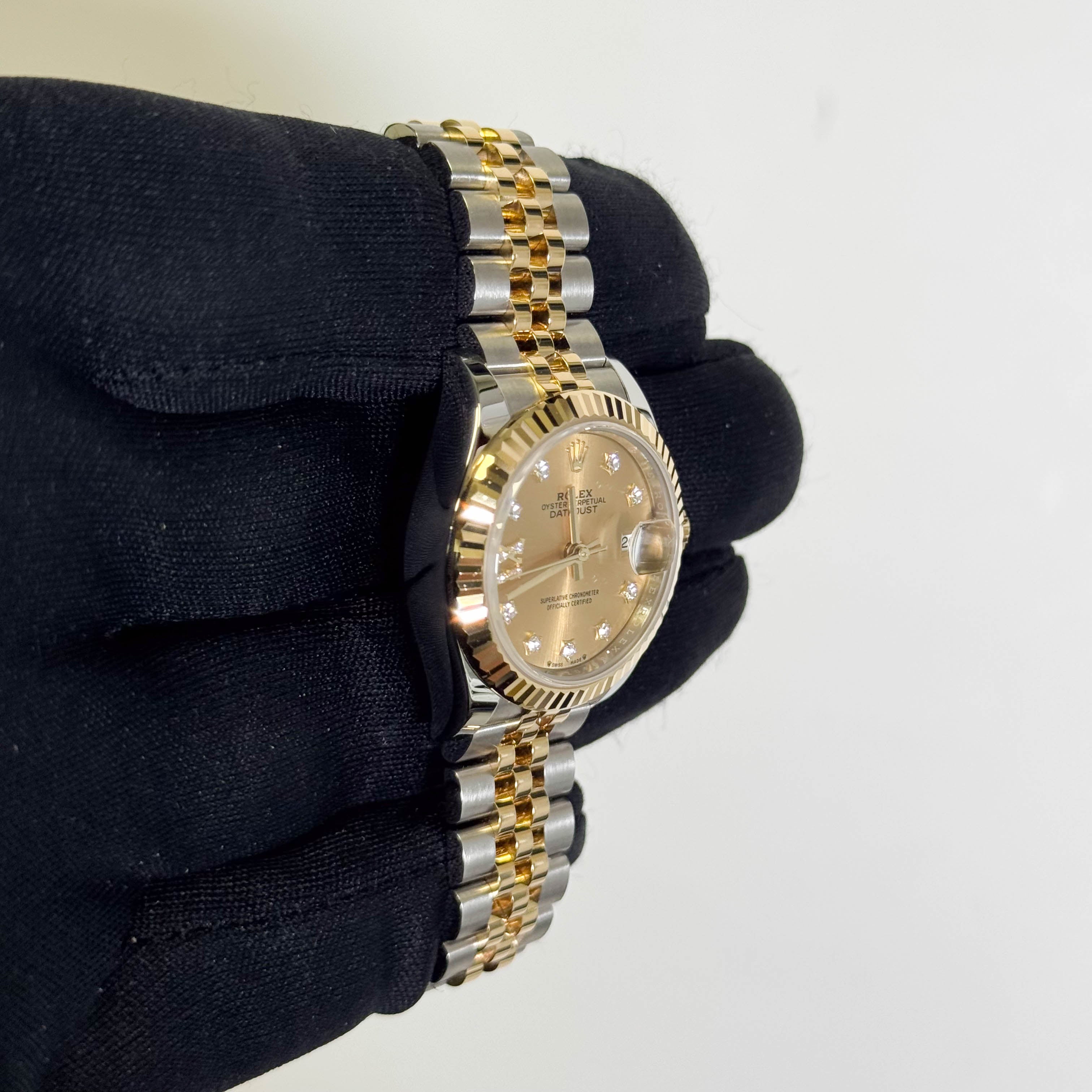 Rolex Datejust 28mm Champagne Dial Watch Ref# 279173 - Happy Jewelers Fine Jewelry Lifetime Warranty
