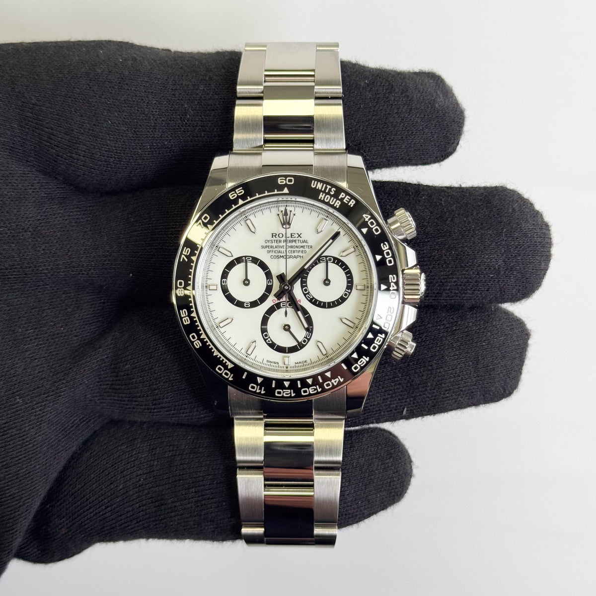 Rolex Daytona 40mm White Dial Watch Ref# 126500LN