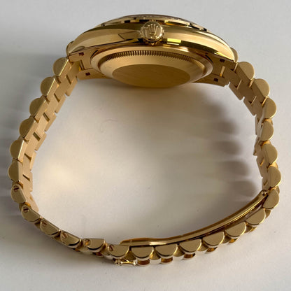 Rolex Day-Date 36mm Carnelian Dial Watch Ref# 128348RBR