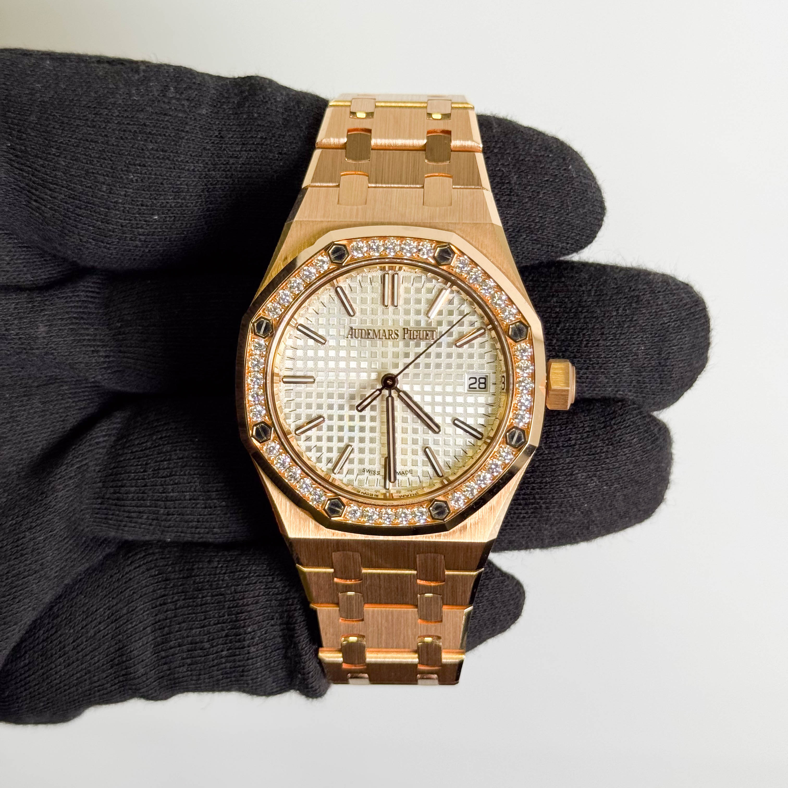 Audemars Piguet Royal Oak "50th Anniversary" 37mm White Dial Watch Ref# 15551OR.1356OR.01