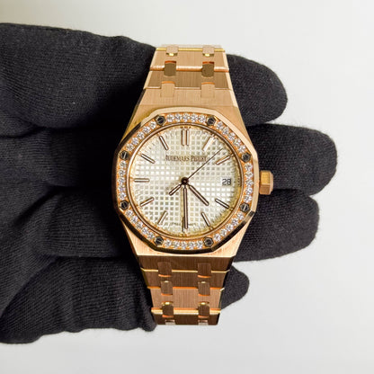 Audemars Piguet Royal Oak "50th Anniversary" 37mm White Dial Watch Ref# 15551OR.1356OR.01