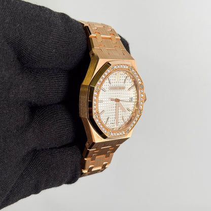 Audemars Piguet Royal Oak "50th Anniversary" 37mm White Dial Watch Ref# 15551OR.1356OR.01