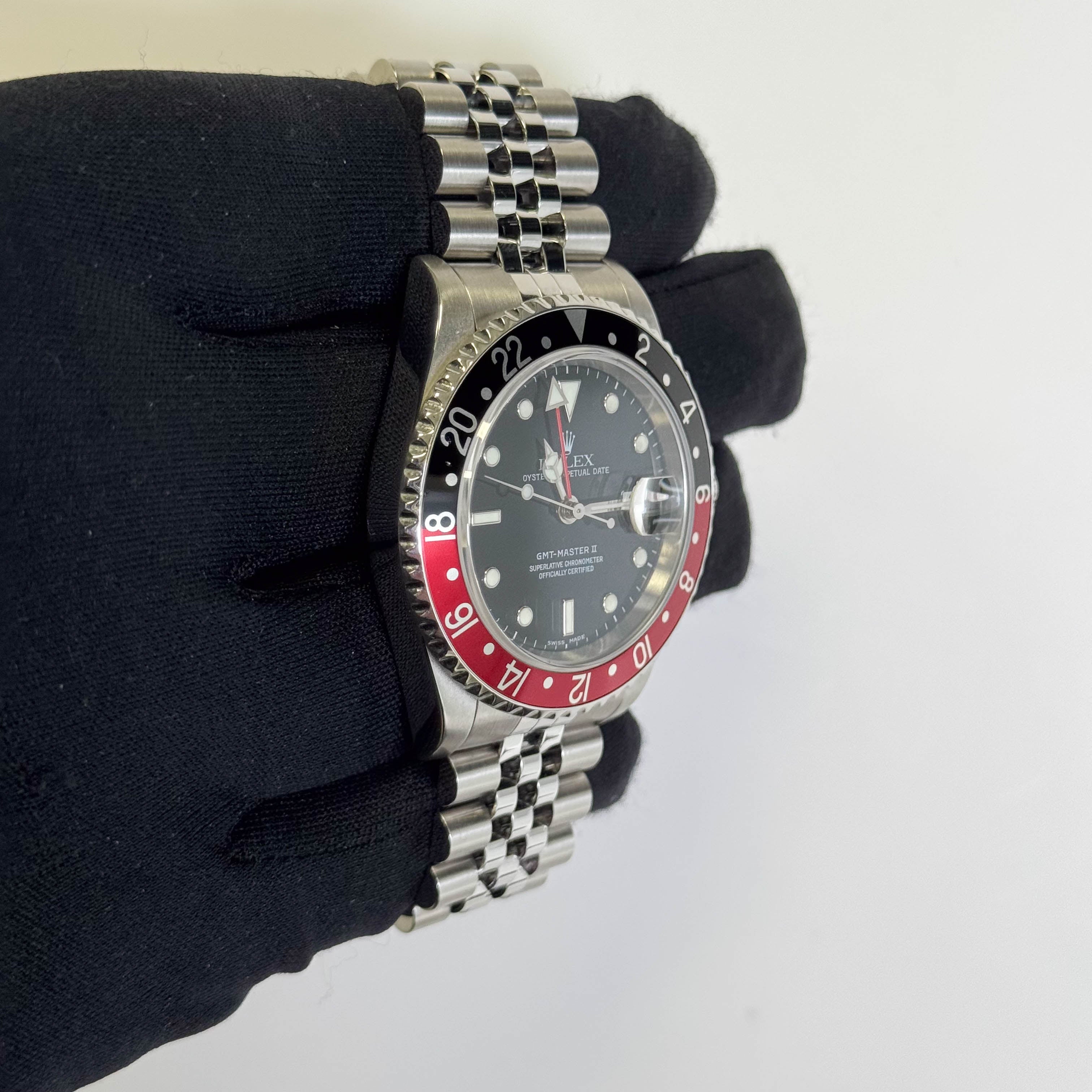 Rolex GMT-Master II 40mm Black Dial Watch Ref# 16710 - Happy Jewelers Fine Jewelry Lifetime Warranty