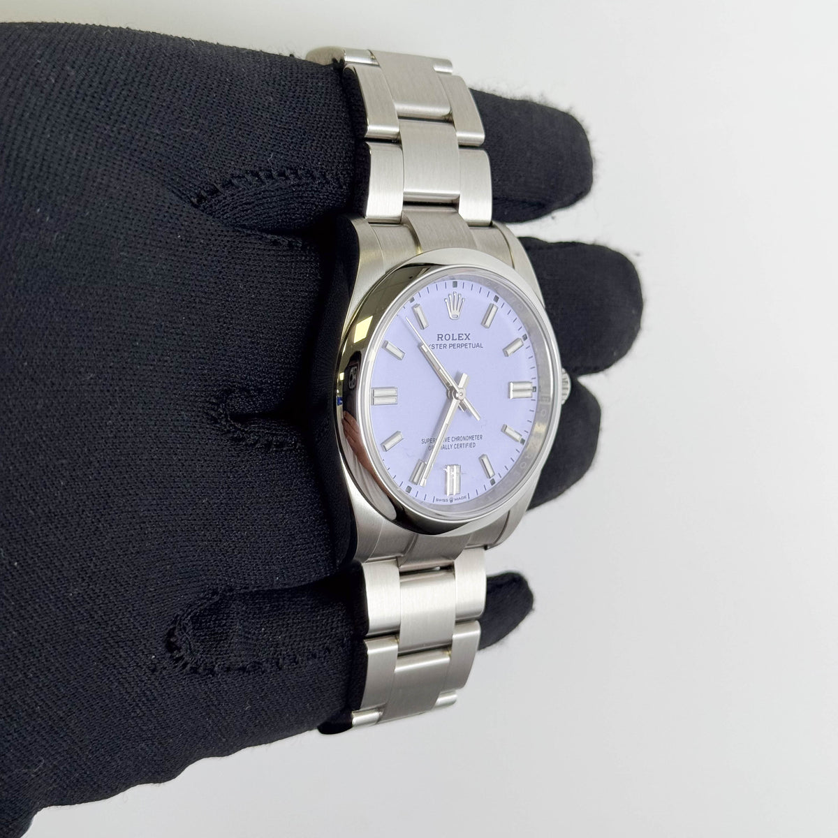 Rolex Oyster Perpetual 36mm Lavender Dial Watch Ref# 126000 - Happy Jewelers Fine Jewelry Lifetime Warranty