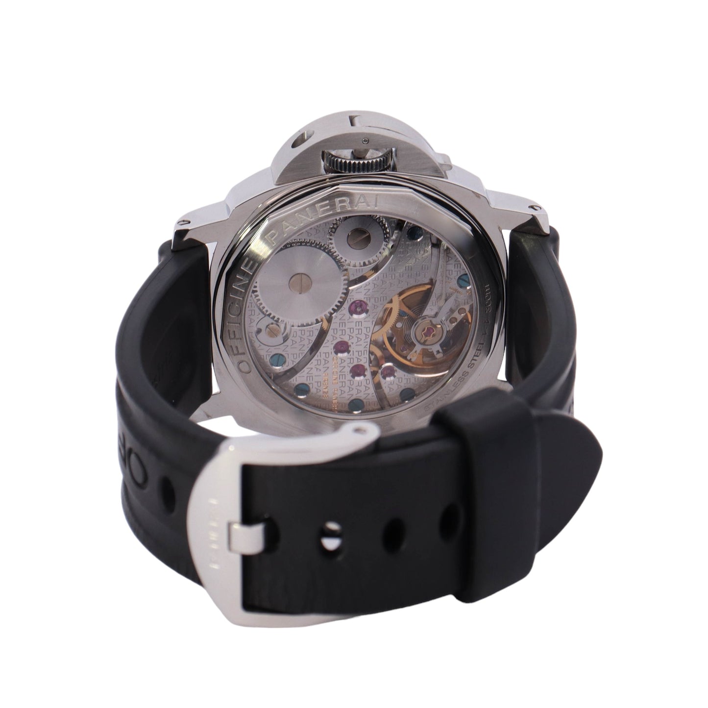 Panerai Luminor Stainless Steel 44mm Black Stick and Arabic Dial Watch Ref# PAM6567 - Happy Jewelers Fine Jewelry Lifetime Warranty