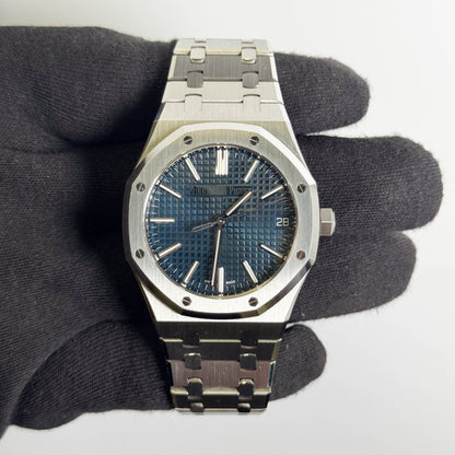 Audemars Piguet Royal Oak 41mm Blue Dial Watch Ref# 15510ST.OO.1320ST.06
