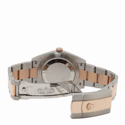 Rolex Men's Datejust Everose & Stainless Steel 41mm White MOP Diamond Dial Watch Reference# 539G80F5 - Happy Jewelers Fine Jewelry Lifetime Warranty