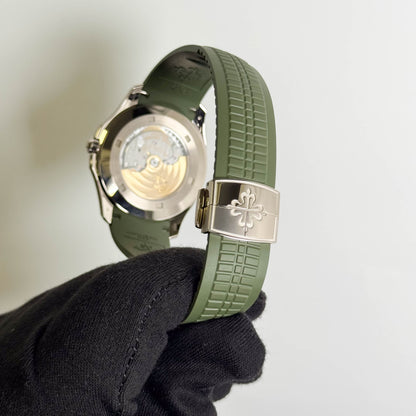 Patek Philippe Aquanaut 42mm Green Dial Watch Ref# 5168G-010