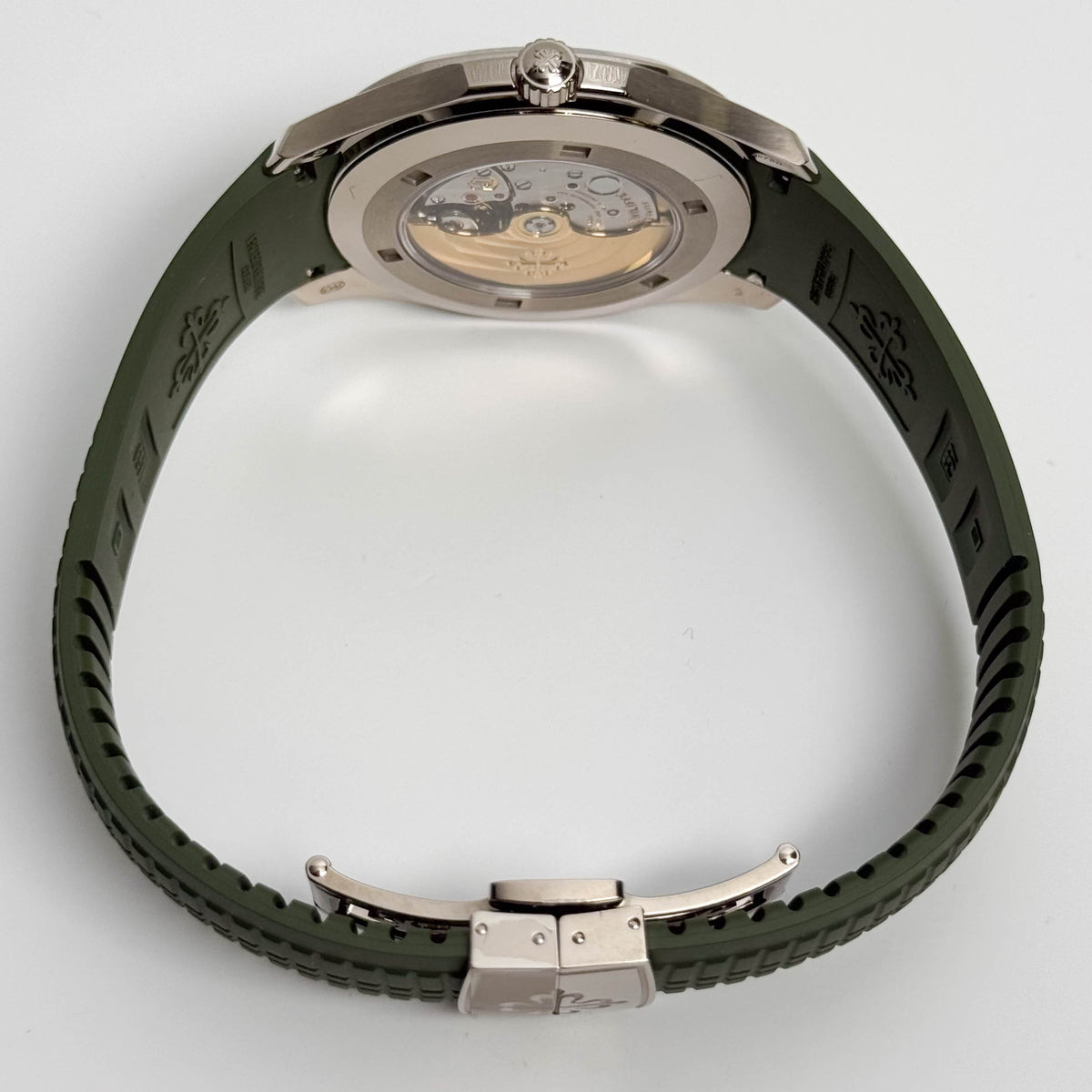 Patek Philippe Aquanaut 42mm Green Dial Watch Ref# 5168G-010