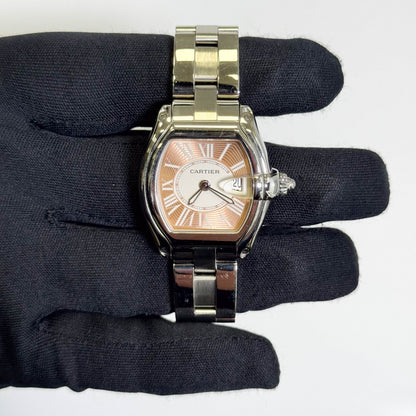 Cartier Roadster 30mm Pink Dial Watch Ref# W62054V3 - Happy Jewelers Fine Jewelry Lifetime Warranty