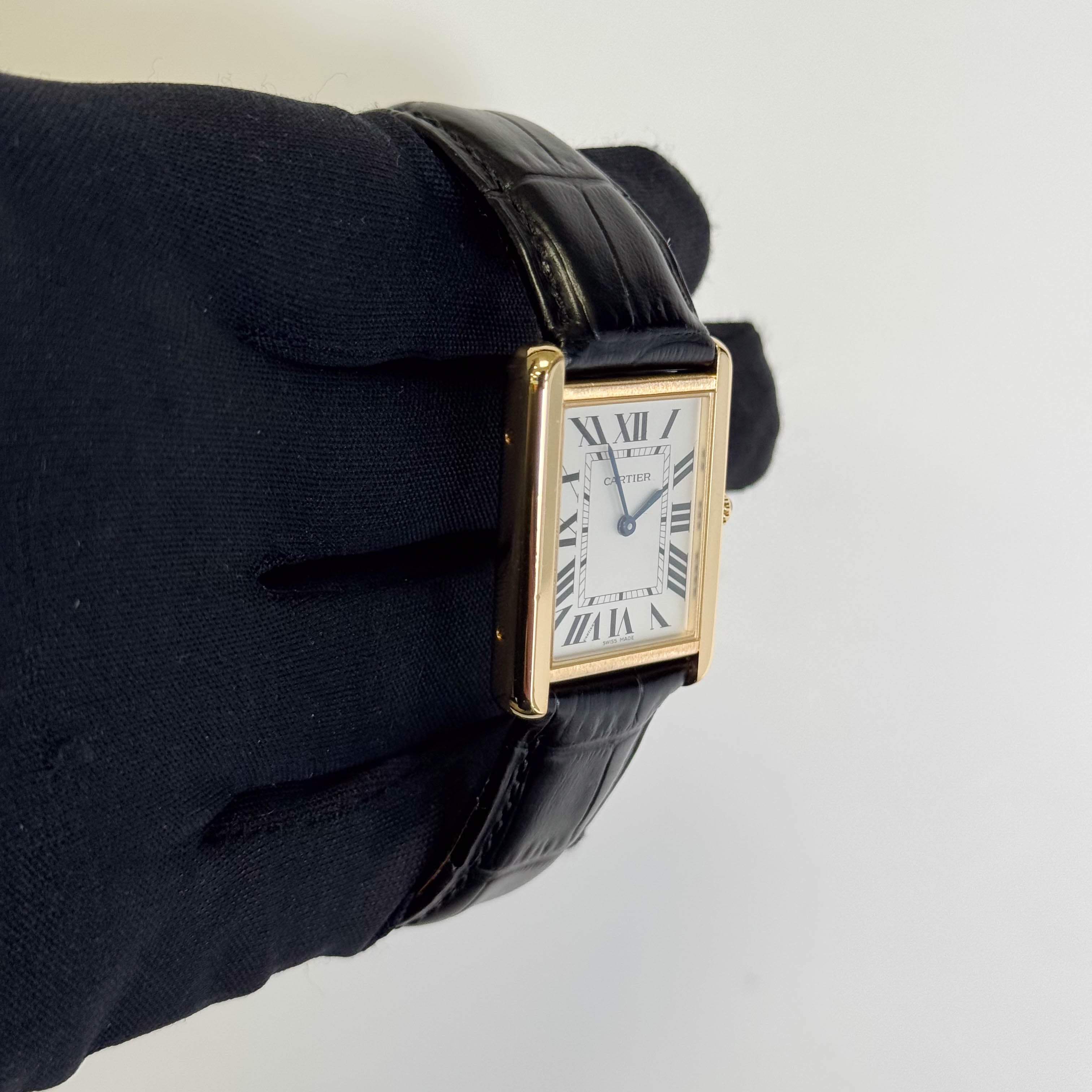 Cartier Tank Solo 23 mm White Dial Watch Ref# W1018755