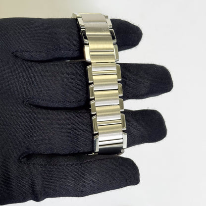 Cartier Tank Stainless Steel 25mm White/Ivory Dial Watch Ref# W51011Q3 - Happy Jewelers Fine Jewelry Lifetime Warranty