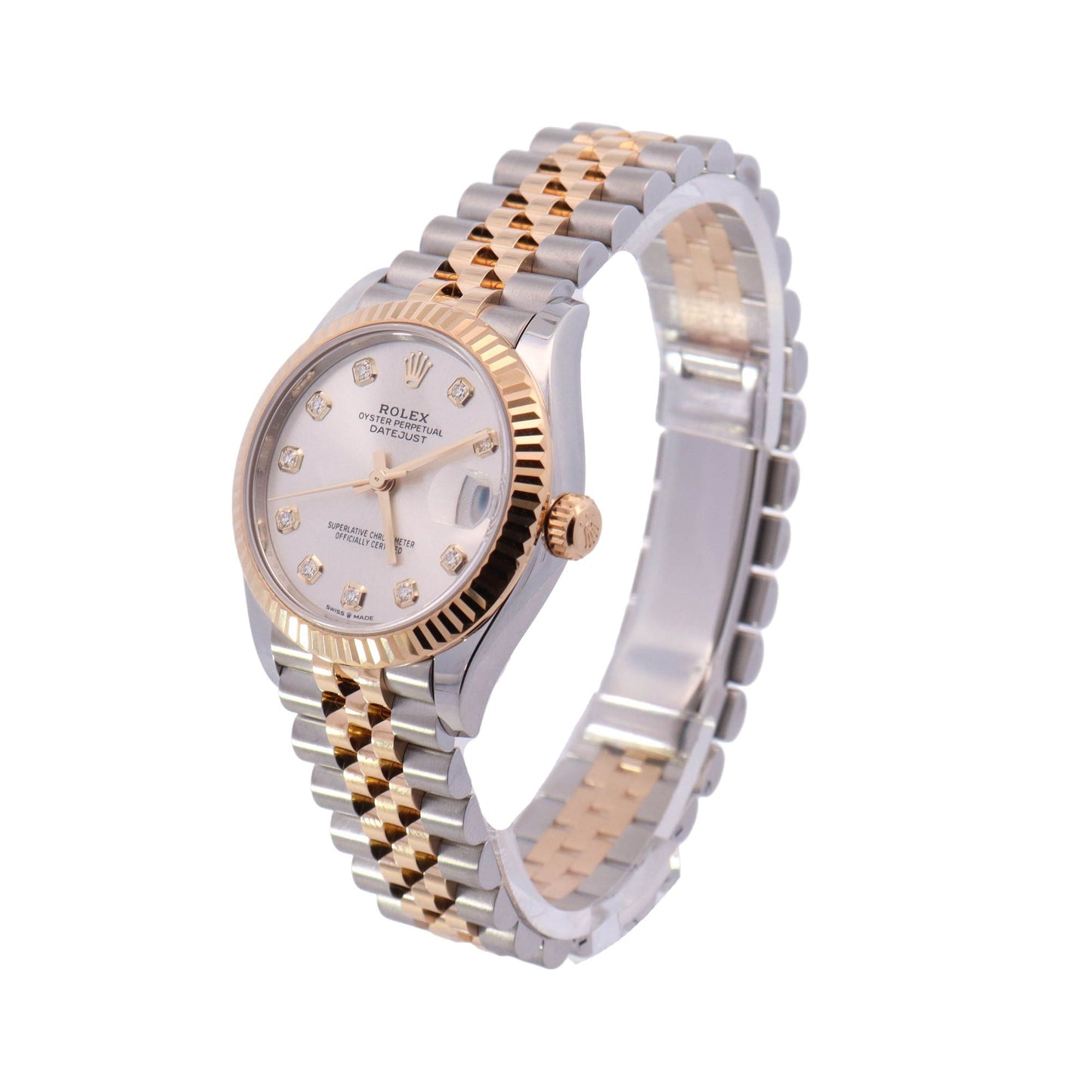 Rolex Datejust Yellow Gold and Stainless Stee 31mml Champagne Diamond Dial Watch Reference# 278273 - Happy Jewelers Fine Jewelry Lifetime Warranty