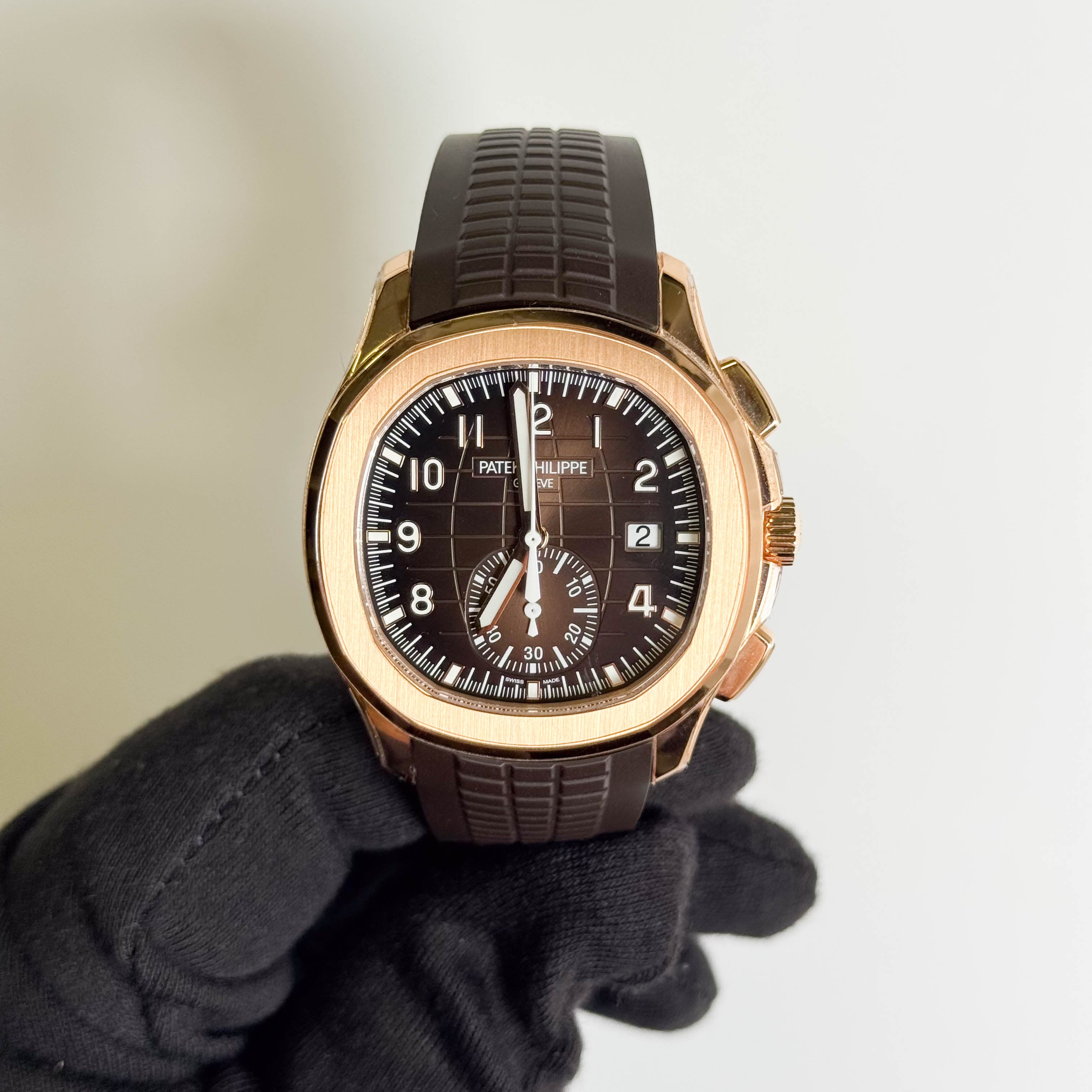 Patek Philippe Aquanaut 42mm Brown Dial Watch Ref# 5968R-001