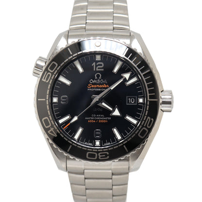 Omega Seamaster Stainless Steel 43.5mm Black Stick & Arabic Dial Watch Reference #: 215.30.44.21.01.001 - Happy Jewelers Fine Jewelry Lifetime Warranty