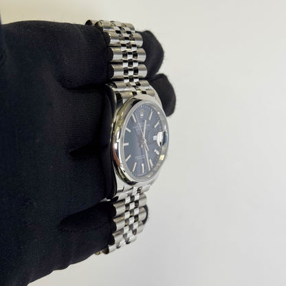 Rolex Datejust 36mm Blue Stick Dial Watch Ref# 126200