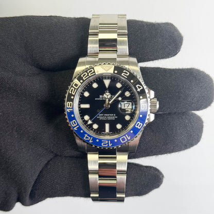 Rolex GMT-Master II "Batman" 40mm Black Dial Watch Ref# 126710BLNR