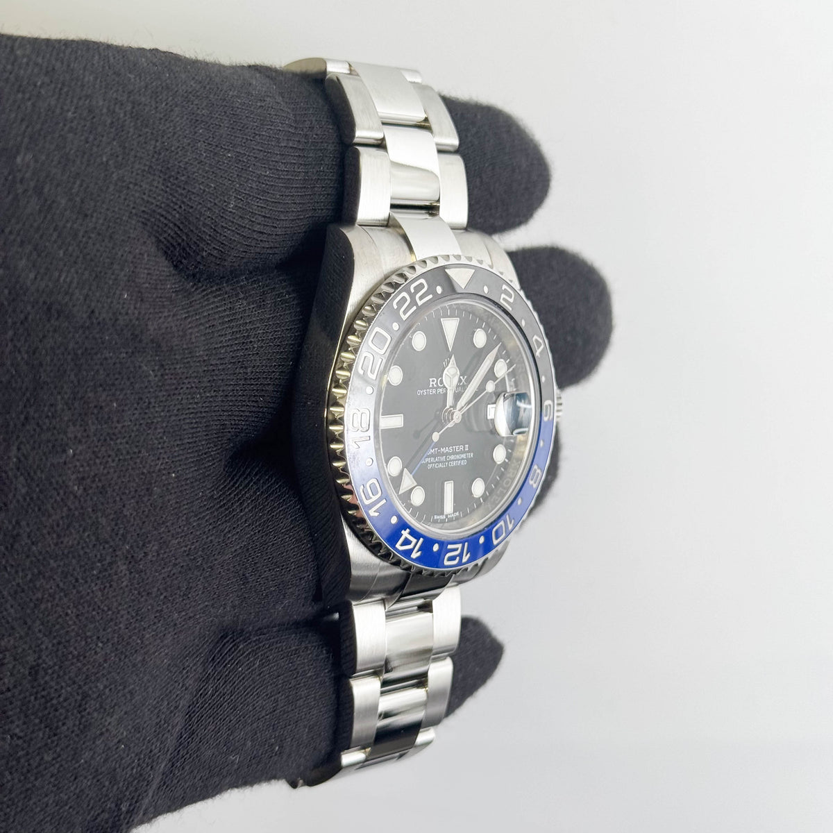 Rolex GMT-Master II "Batman" 40mm Black Dial Watch Ref# 126710BLNR
