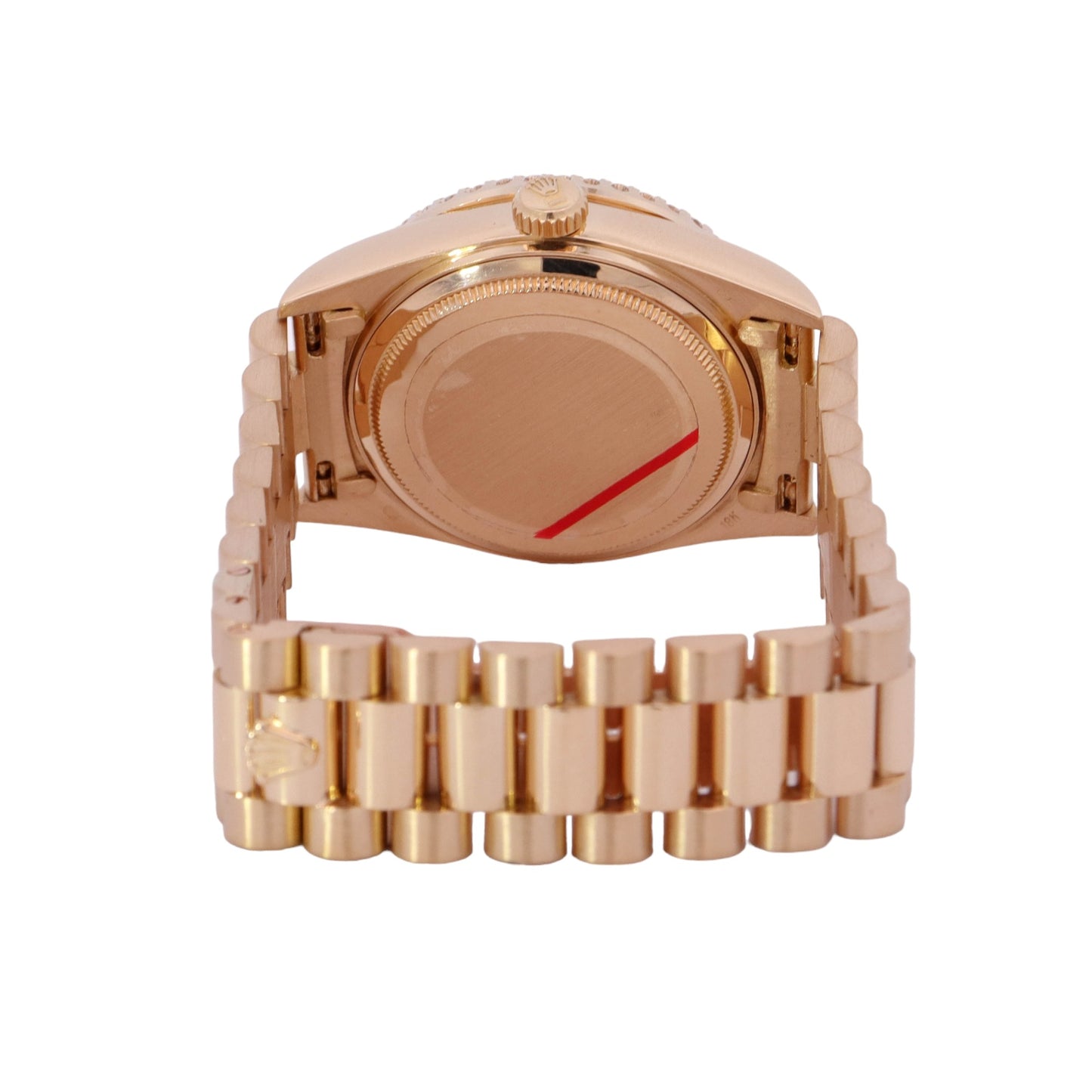 Rolex Day-Date Yellow Gold 36mm White MOP Diamond Dial Watch Reference# 18038 - Happy Jewelers Fine Jewelry Lifetime Warranty