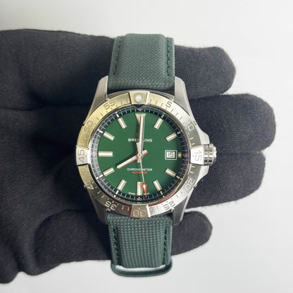 Breitling Avenger 42mm Green Dial Watch Ref# A17328