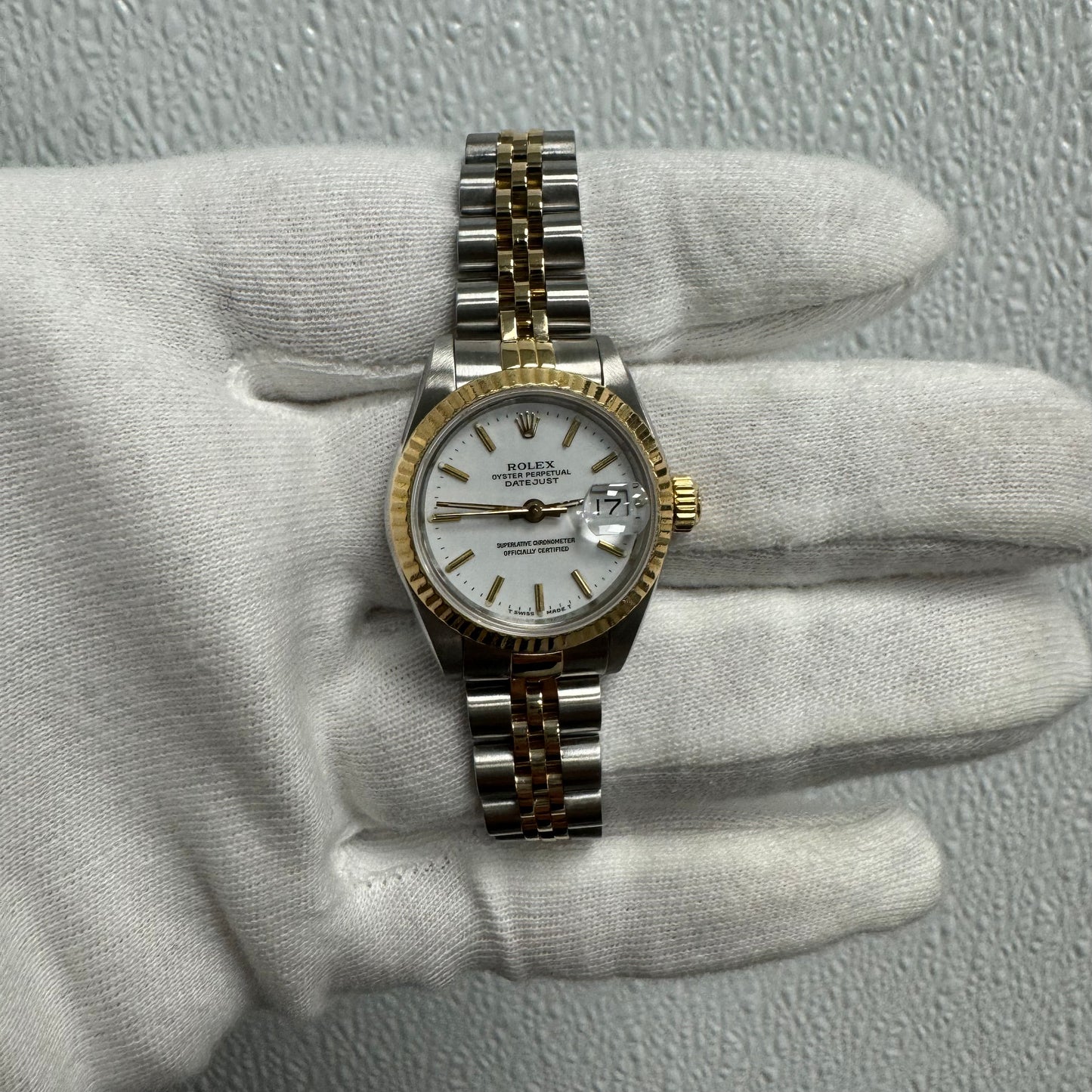 Rolex Datejust 26mm White Dial Watch Ref# 69173