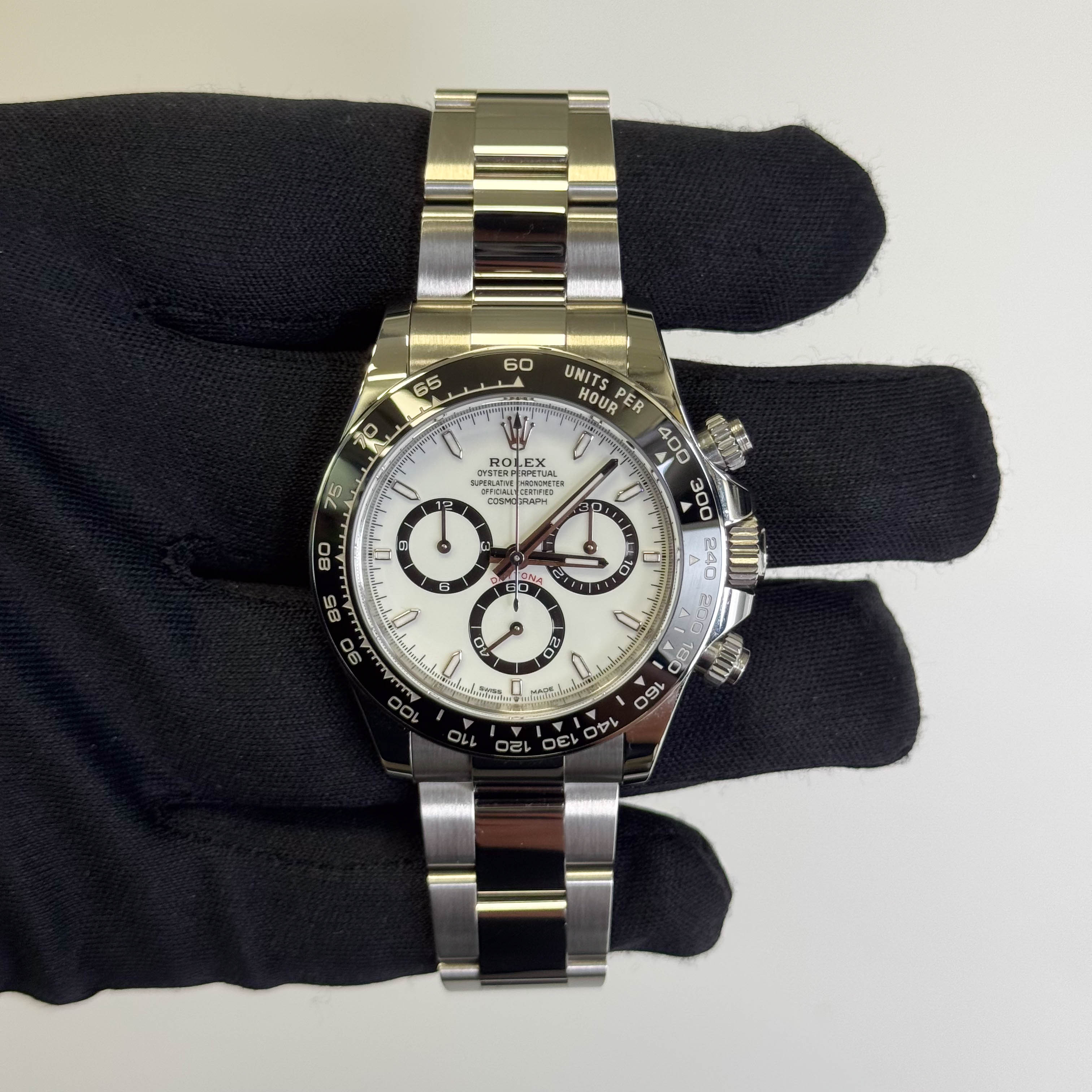 Rolex Daytona 40mm White Dial Watch Ref# 126500LN