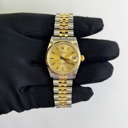 Rolex Datejust 31mm Champagne Dial Watch Ref# 68273