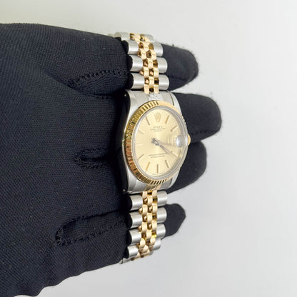 Rolex Datejust 31mm Champagne Dial Watch Ref# 68273