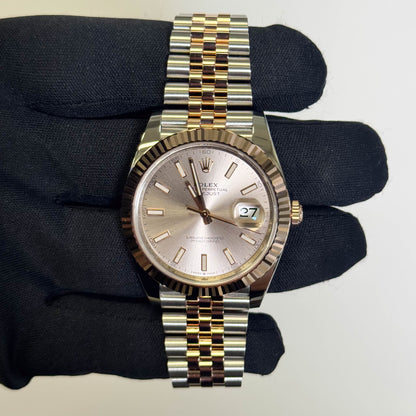 Rolex Datejust 41mm Sundust Dial Watch Ref# 126331 - Happy Jewelers Fine Jewelry Lifetime Warranty