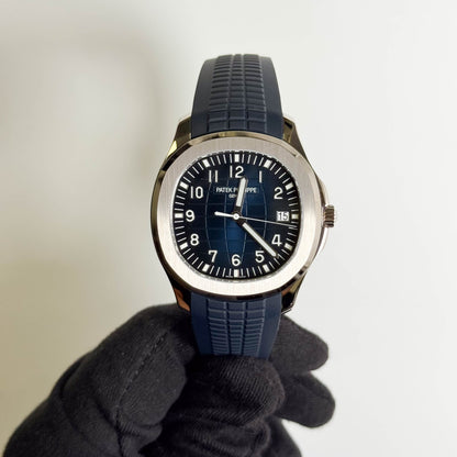 Patek Philippe Aquanaut 42mm Blue Dial Watch Ref# 5168G-001