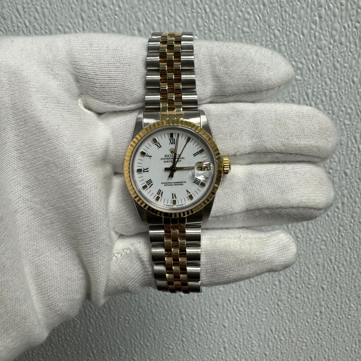 Rolex Datejust 26mm White Dial Ref# 68273