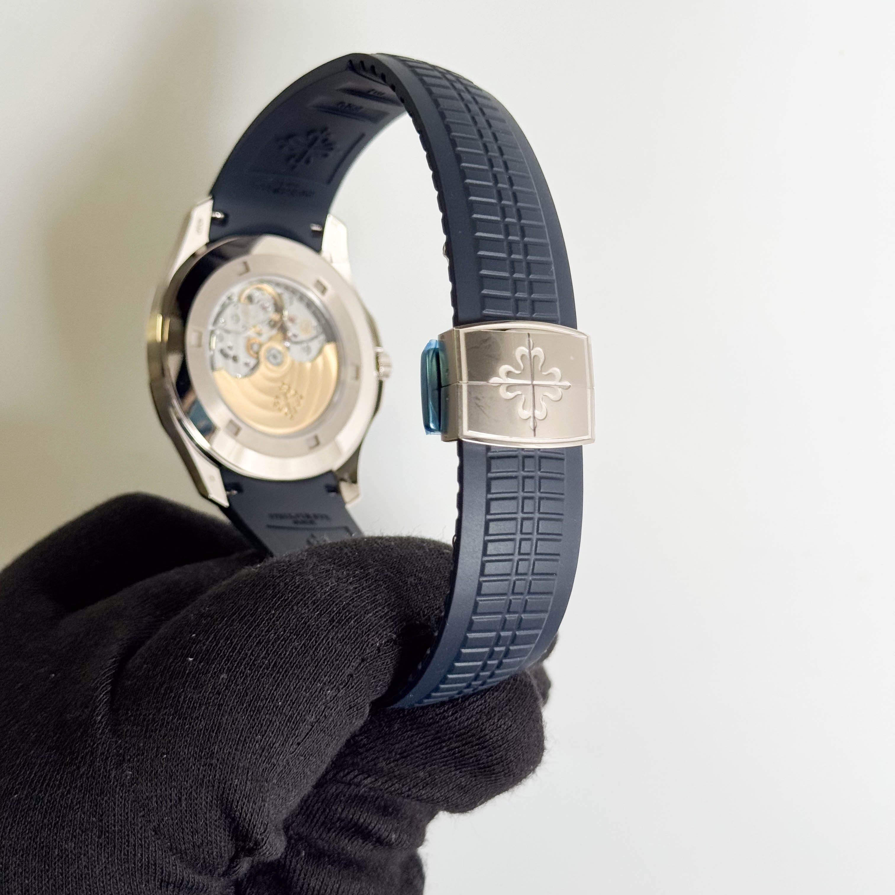 Patek Philippe Aquanaut 42mm Blue Dial Watch Ref# 5168G-001